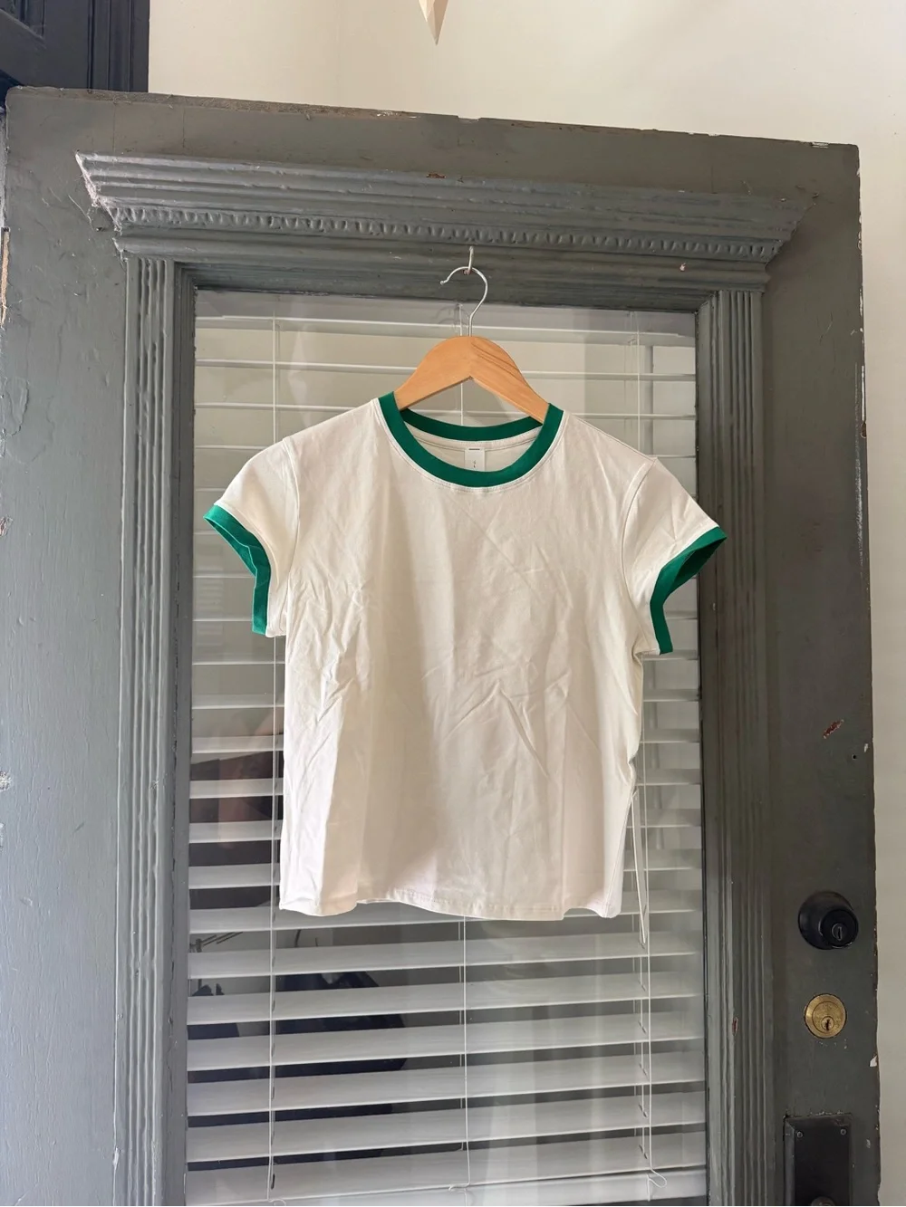 Lululemon Organic Cotton Ringer Baby Tee